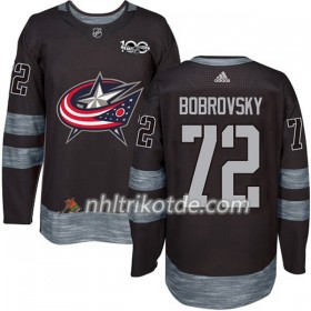 Blue Jackets Trikot Sergei Bobrovsky 72 1917-2017 100th Anniversary Adidas Schwarz Authentic - Herren